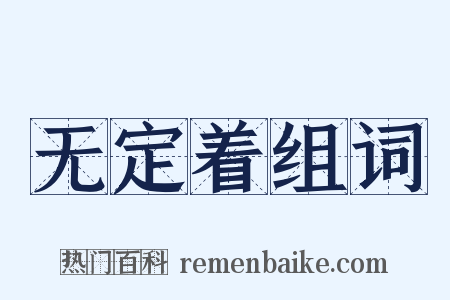 无定着组词是什么意思的图片